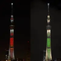左 キャンドルツリー 右 シャンパンツリー ©TOKYO-SKYTREE