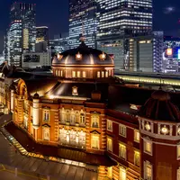 カウントダウン会場となる、東京駅丸の内駅舎