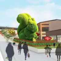 巨大リスのオブジェ