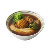 ラーメン⽟ ⾚備「冬の限定 アワビそば」