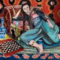 アンリ・マティス 《トルコの椅子にもたれるオダリスク》 1928年、油彩／カンヴァス、60.0×73.0cm、パリ市立近代美術館 Musée d’Art Moderne de la Ville de Paris（c）Musée d’Art Moderne／Roger-Viollet