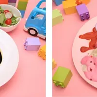 CHIMMYのオムカレー、COOKYのマッスルロードチキンライス イメージ（c）BT21