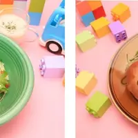 KOYAのくつろぎジェノベーゼ、SHOOKYのブラウンバーガー イメージ（c）BT21