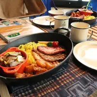 グランピングメニューのお料理