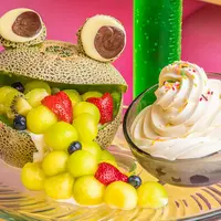 ふりカエルメロンクリームソーダ