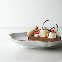 ランチボックスから、選べるデザート。カシスモンブラン キャラメルアイスクリーム