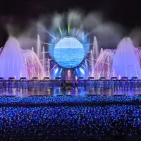 噴水ショー（昨年の様子）