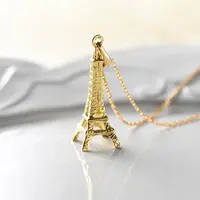 ＜カ・ベルナール＞ ゴールドペンダントヘッド エッフェル塔
