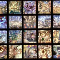 展示された光る絵画 (c) Akihiro Nishino/Yoshimoto Kogyo Co., Ltd.