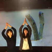 巨大チンアナゴと記念撮影（イメージ）