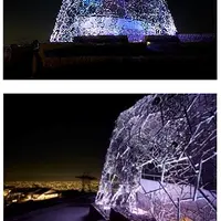六甲山光のアート Lightscape in Rokko 冬バージョン「冬はつとめて」