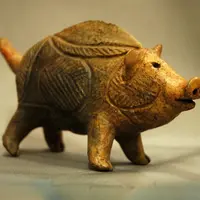  重要文化財 猪形(いのししがた)土製品(どせいひん) 青森県弘前市 十腰内2遺跡出土 青森・弘前市立博物館蔵