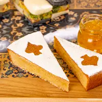 マヨルカ風アーモンドケーキ オレンジマーマレード添え イメージ