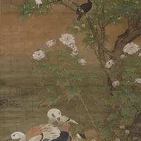 重要文化財　四季花鳥図（部分）　呂紀筆　中国・明時代・15 ～16 世紀　東京国立博物館蔵   【展示期間：4月13日～5月6日】