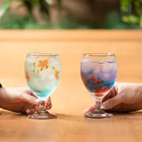 左「金魚鉢ソーダ」右「花火ドリンク」イメージ
