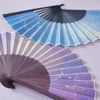 星空刺繍扇子 イメージ
