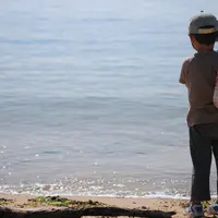 ビーチクリーンにて撮影（写真提供：NPO法人アーキペラゴ）