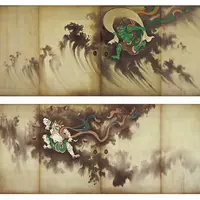 鈴木其一《風神雷神図襖》前期展示　東京富士美術館蔵 ©東京富士美術館イメージアーカイブ/DNPartcom