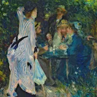 ピエール=オーギュスト・ルノワール《庭にて、ムーラン・ド・ラ・ギャレットの木陰》1876年© The Pushkin State Museum of Fine Arts, Moscow.