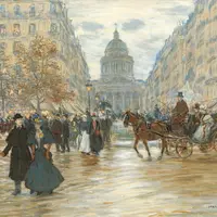 ジャン＝フランソワ・ラファエリ《サン＝ミシェル大通り》1890年代© The Pushkin State Museum of Fine Arts, Moscow.