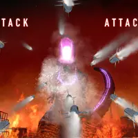  ※ゴジラをミサイルで攻撃する様子（イメージ）TM&©TOHO CO., LTD. 