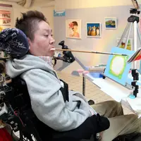 実演画家　飯原 孝