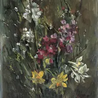 椎野修《花》　無言館蔵