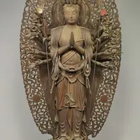 重要文化財「千手観音菩薩立像（六観音菩薩像のうち）」肥後定慶作 鎌倉時代・貞応3年 （1224）京都・大報恩寺蔵