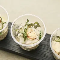 さばのひもののポテトサラダ