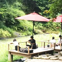 鶴仙渓　川床の写真・動画_image_412446