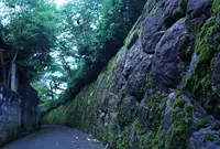 石垣のある細路地の写真・動画_image_147473
