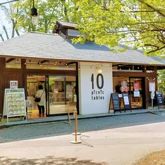 10 picnic tables