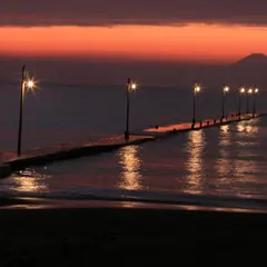 原岡海岸 岡本桟橋