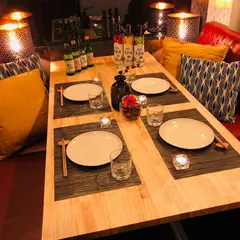 肉×鍋×韓国料理 『韓国バルOKOGE梅田店』梅田 東通り 茶屋町|韓国料理 居酒屋 バルチーズタッカルビ サムギョプサル 鍋 チヂミ 食べ飲み放題|おすすめ おしゃれ|記念日 女子会 新年会