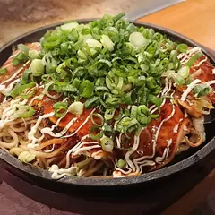 広島風お好み焼き 花火