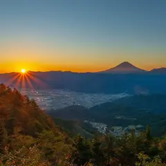 櫛形山林道展望台