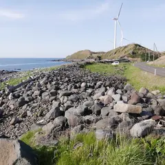 由利海岸波除石垣