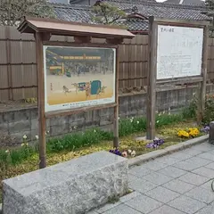 草津宿 京方見附 (黒門)址