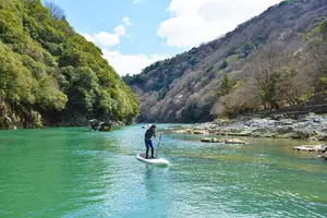 京都嵐山でSUP!