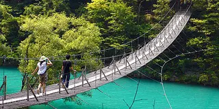 寸又峡🩵夢の吊り橋