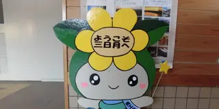 真夏のひまわりと三日月と