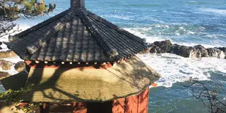 冬の北茨城海岸