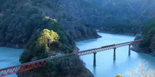 2024秋　奥大井湖上駅