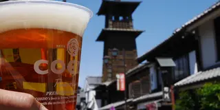 COEDOビールを楽しむ