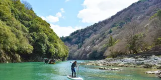 京都嵐山でSUP!