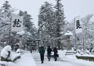 かなり上杉る街…米沢は今日も雪だった！