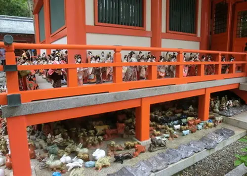 淡嶋神社を散策。松の木を眺めながら