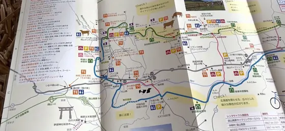 スタッフさんからマップをもらい、ルートの説明をいただきました🗺
