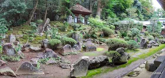 早雲寺の北條幻庵作の枯山水