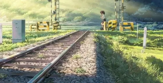 映画の中の沖田踏切